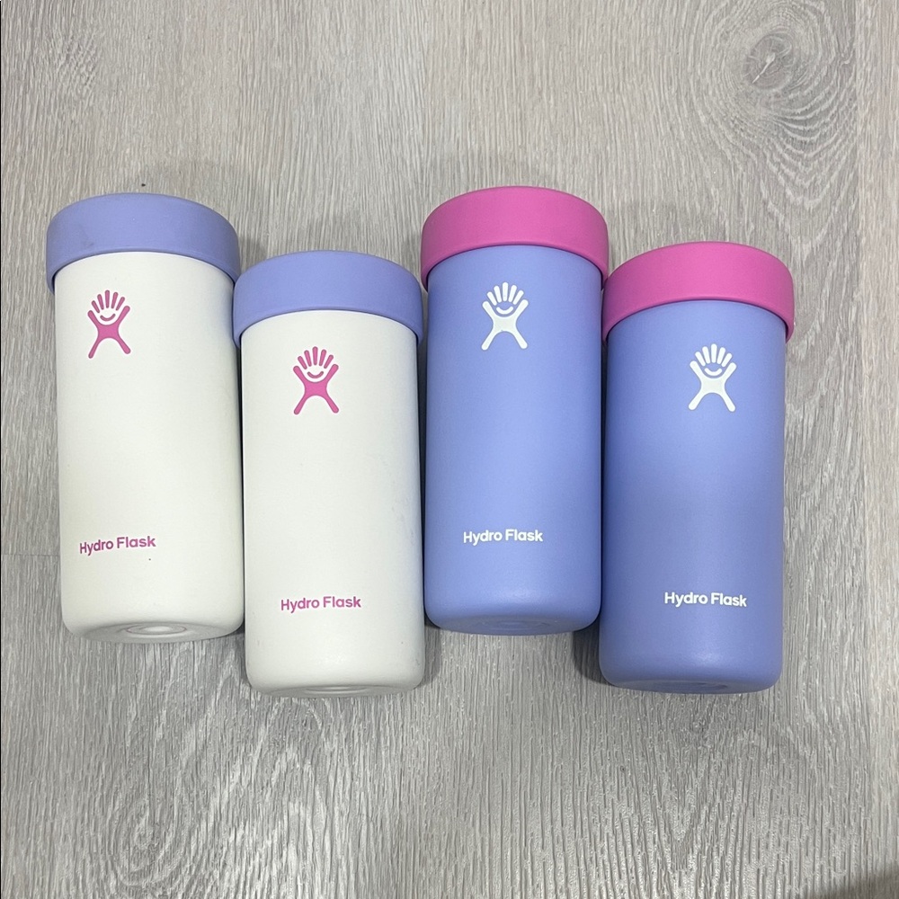 Hydro Flask Tumblers in White and Lavender